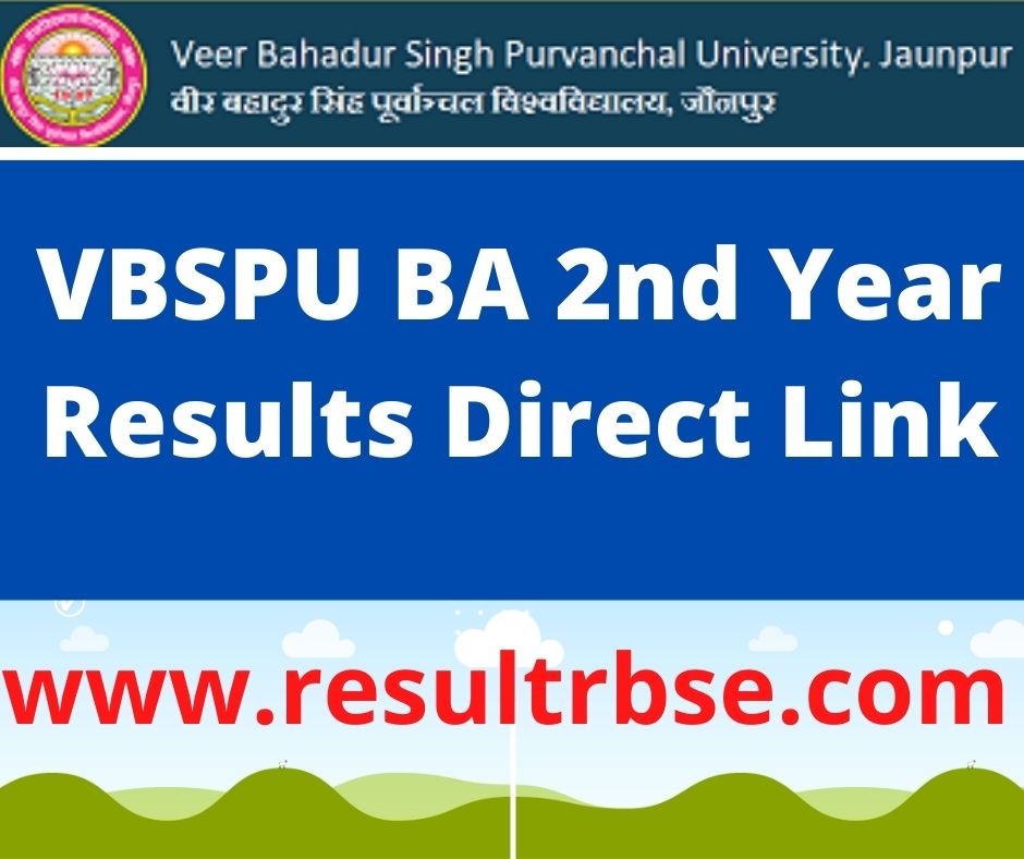 VBSPU BA 2nd Year Results 2024 BA Second Year Result Link