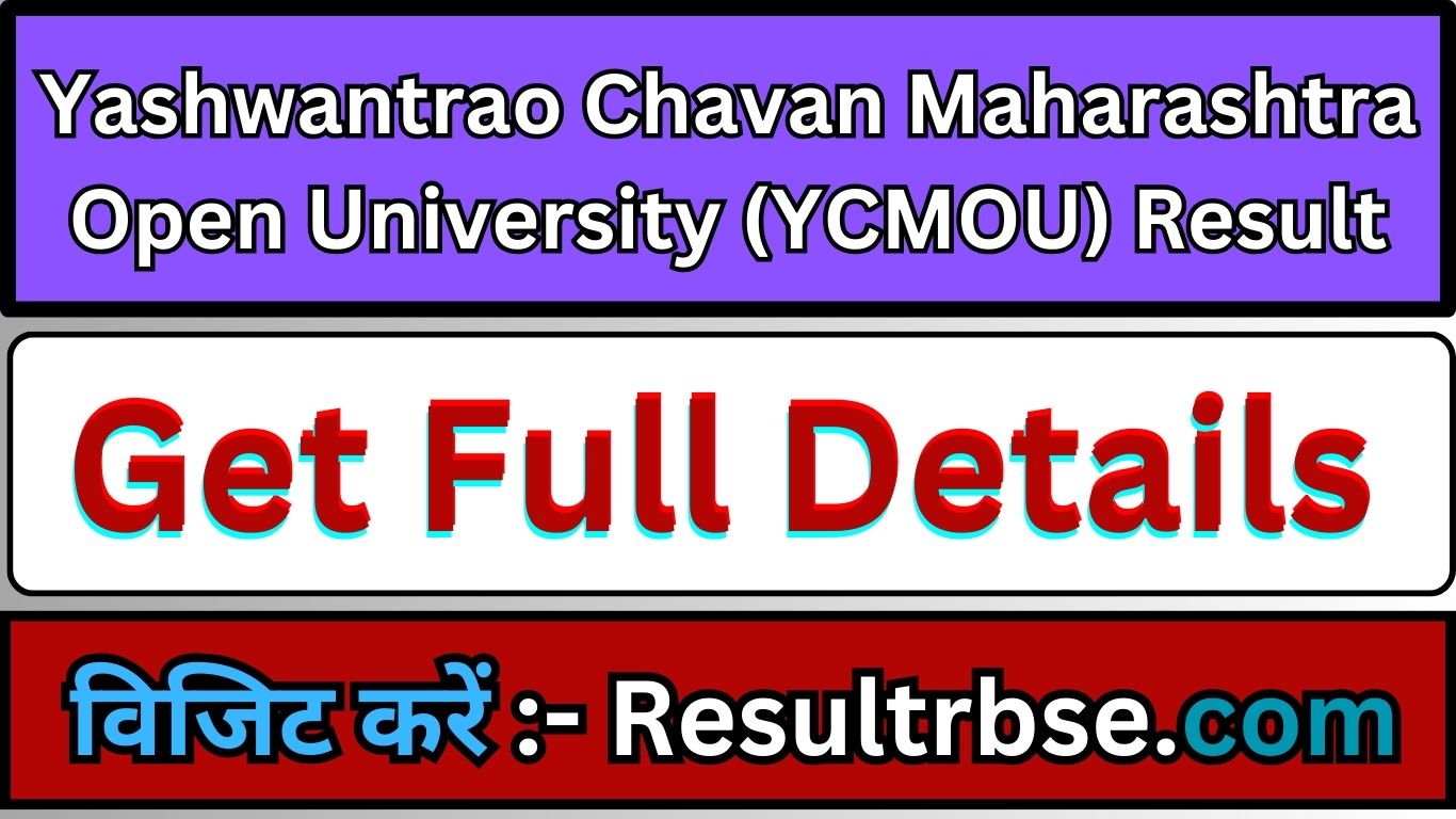 YCMOU Result 2024 BA BSc MA FY SY TY & Semester Result